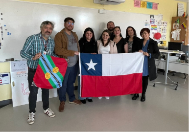 ChileMass Collaboration Scene 2 - Group with flags