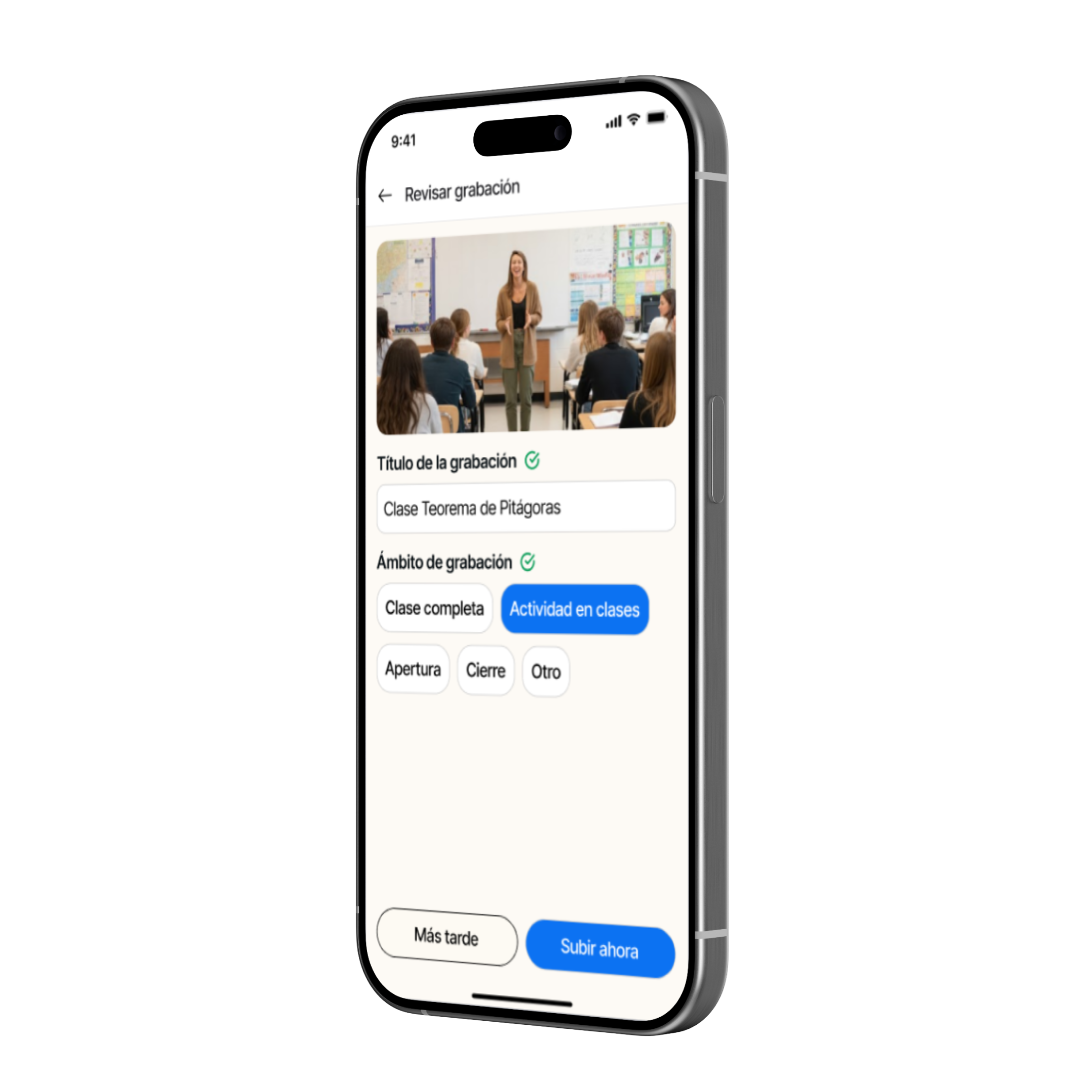 TeachView Upload Interface